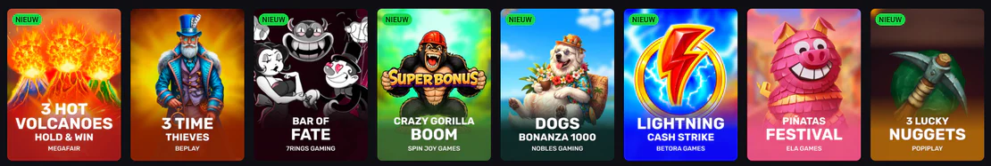 De spelcatalogus van Nova Dreams